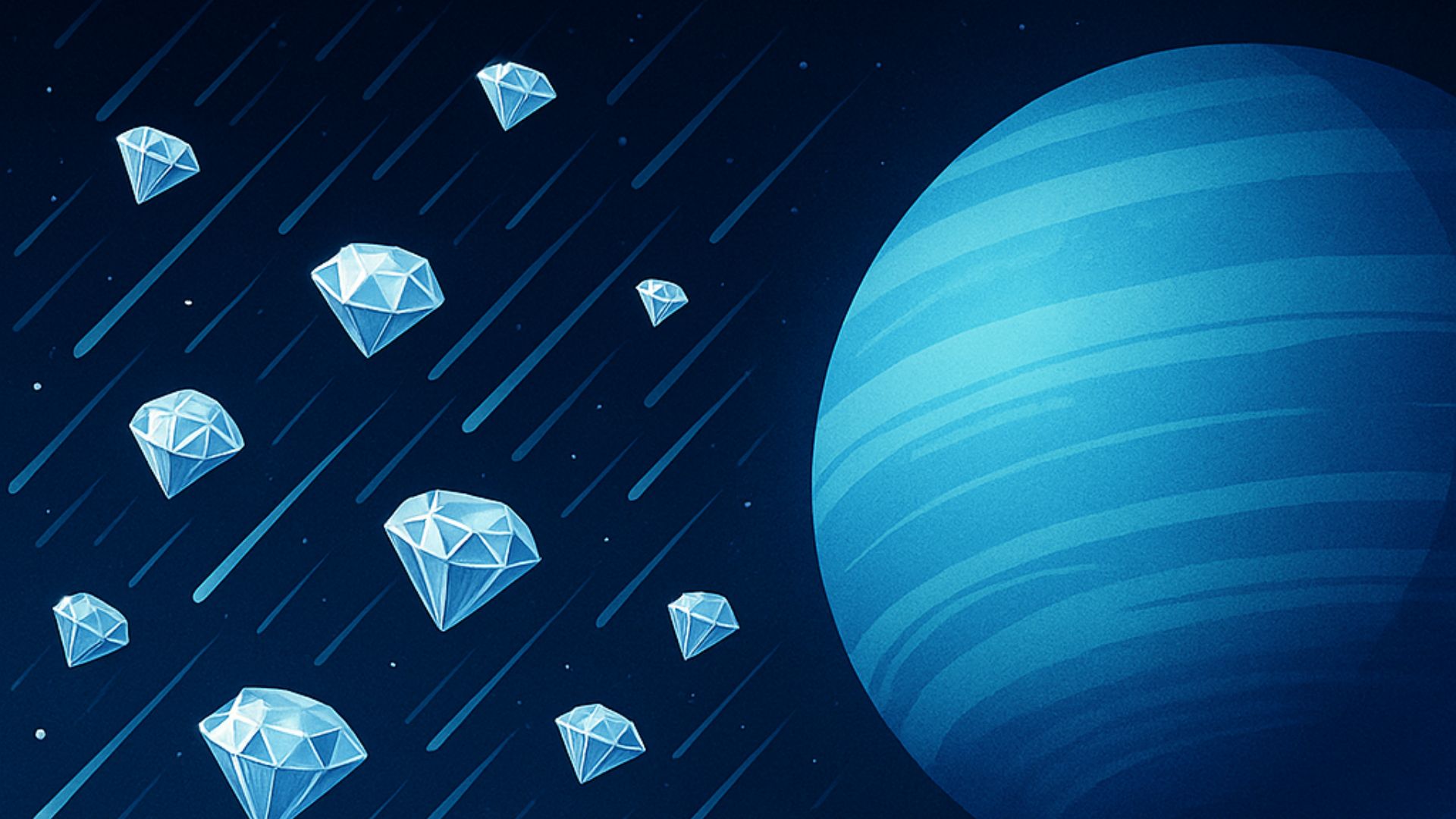 Diamond Rain on Neptune and Uranus
