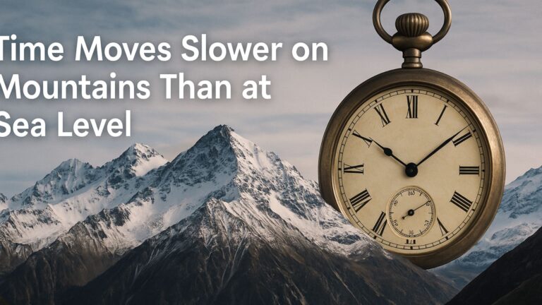 Time Moves Slower on Mountains