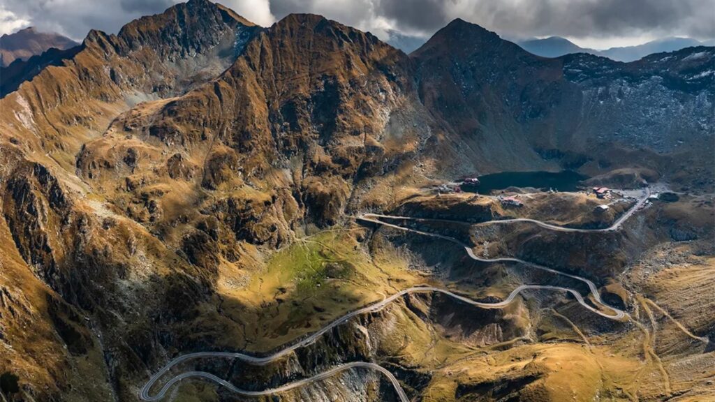 Transfăgărășan Highway in Romania