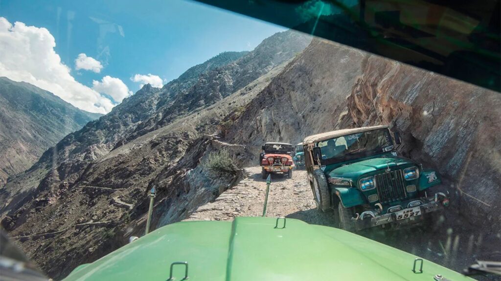 Fairy Meadows Road in Pakistan