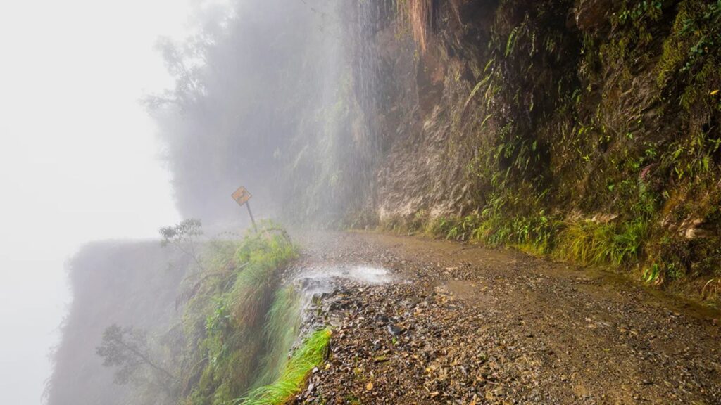 North Yungas Road in Bolivia