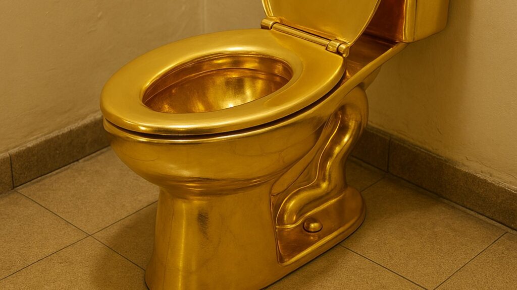 A Solid Gold Toilet