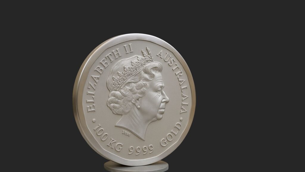 100 kg “White Gold” Coin