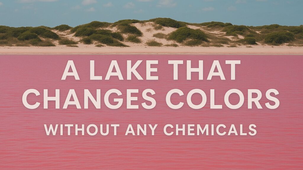 lake that changes colors without any chemicals