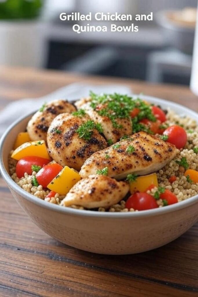 Grilled Chicken and Quinoa Bowls