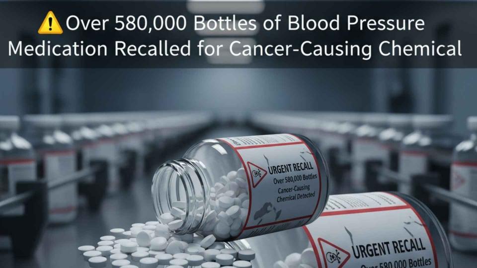 lood Pressure Medication Recalled for Cancer-Causing Chemical