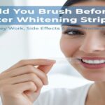brush my teeth after using whitening strips