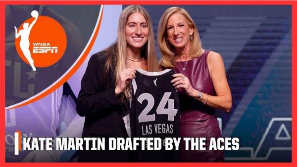 Kate Martin entered the 2024 WNBA Draft and was picked by the Las Vegas Aces