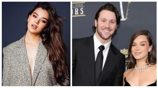Hailee Steinfeld and her husband, NFL quarterback Josh Allen
