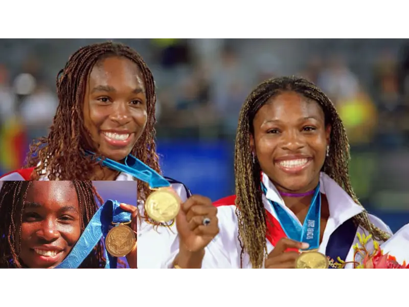 Grand Slam singles titles
and Grand Slam women's doubles titles
