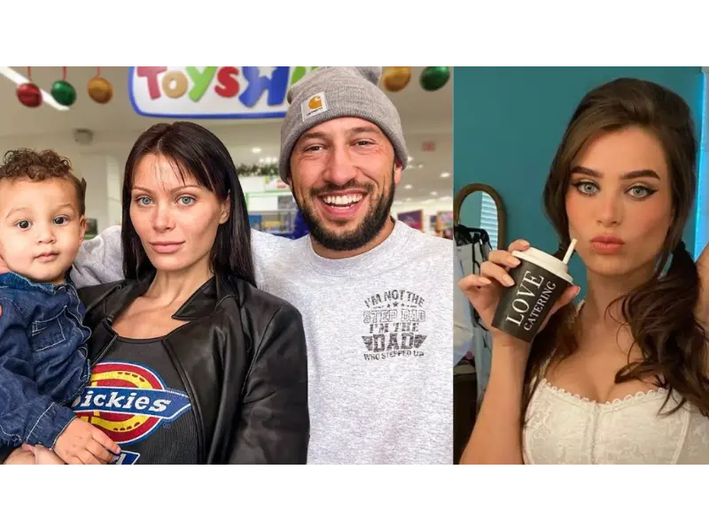 Lana Rhoades with son