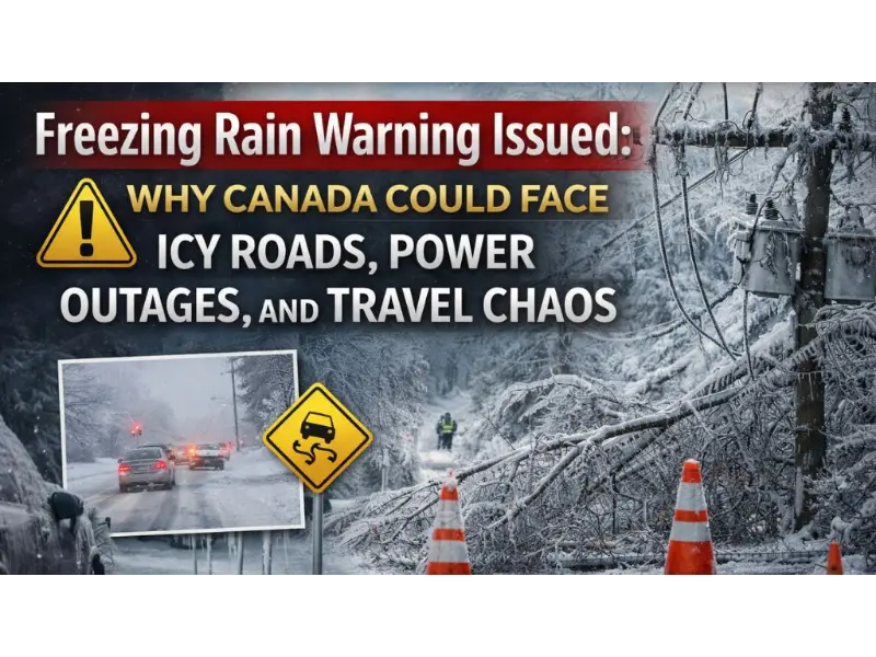 Freezing Rain Warning Issued: Why Canada Could Face Icy Roads, Power Outages, and Travel Chaos
