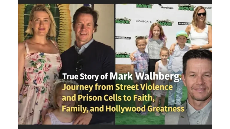Mark Wahlberg with wife and kids