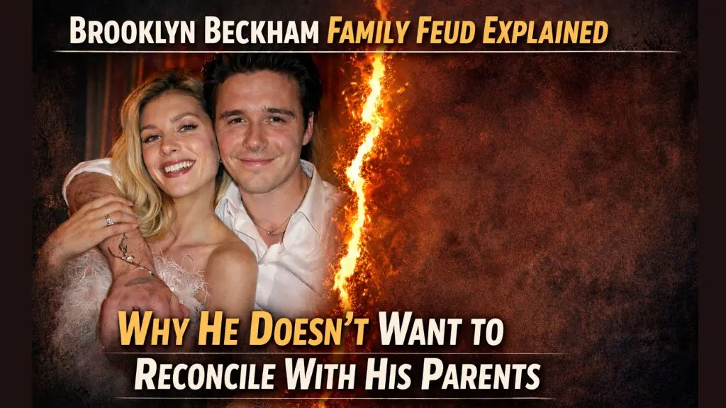 Brooklyn Beckham with his wife