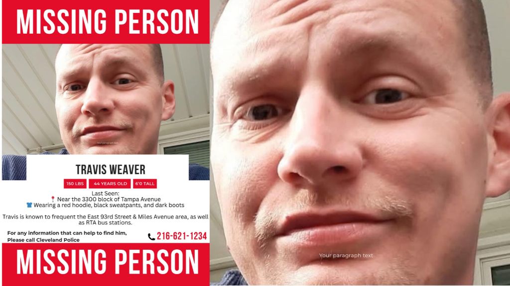 URGENT: Travis Weaver Missing from Cleveland Since Christmas 2025 | Help Find Him