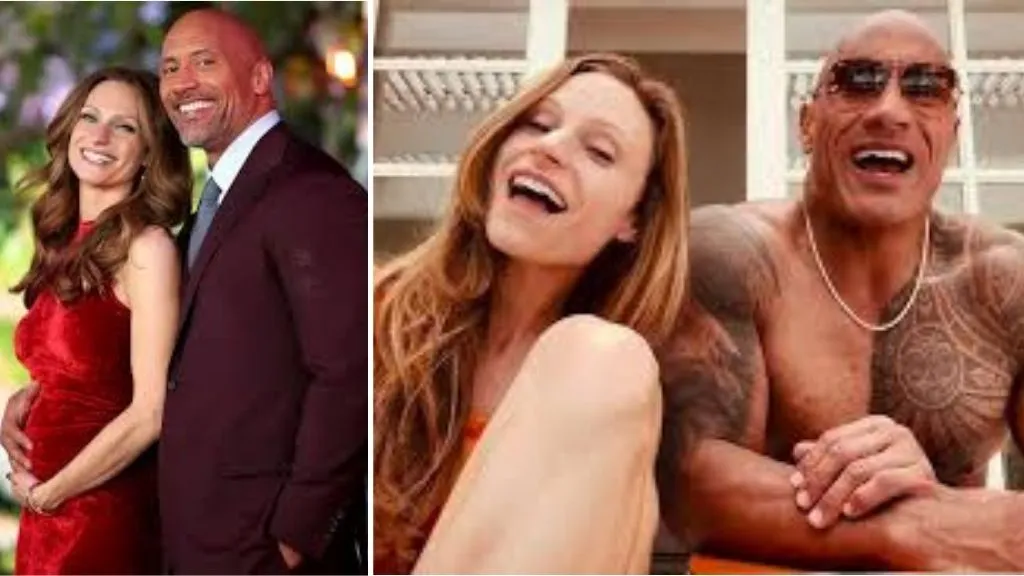 Dwayne Johnson with Lauren Hashian