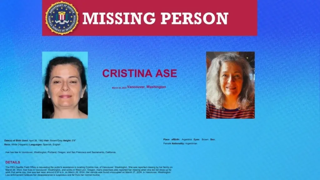 Cristina Ase Missing