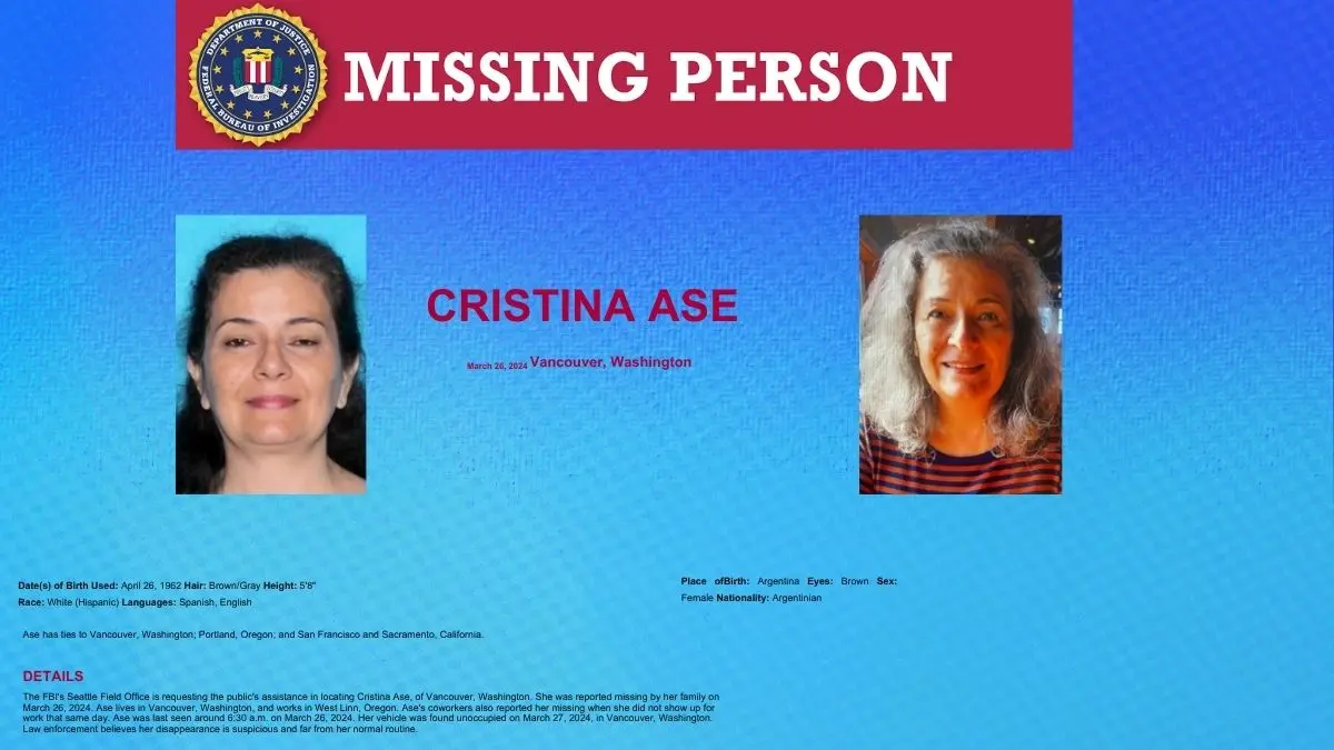 Cristina Ase Missing