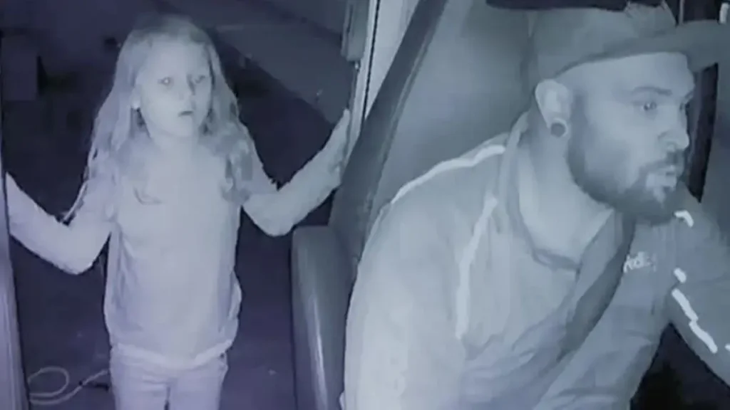 7-year-old Athena Strand alive, on her knees behind the driver’s seat