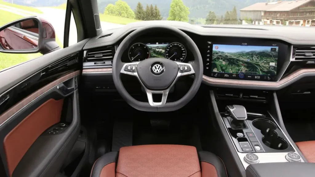 Full Interior Digital Cockpit View – Excellent close-up of the dashboard and instrument cluster area