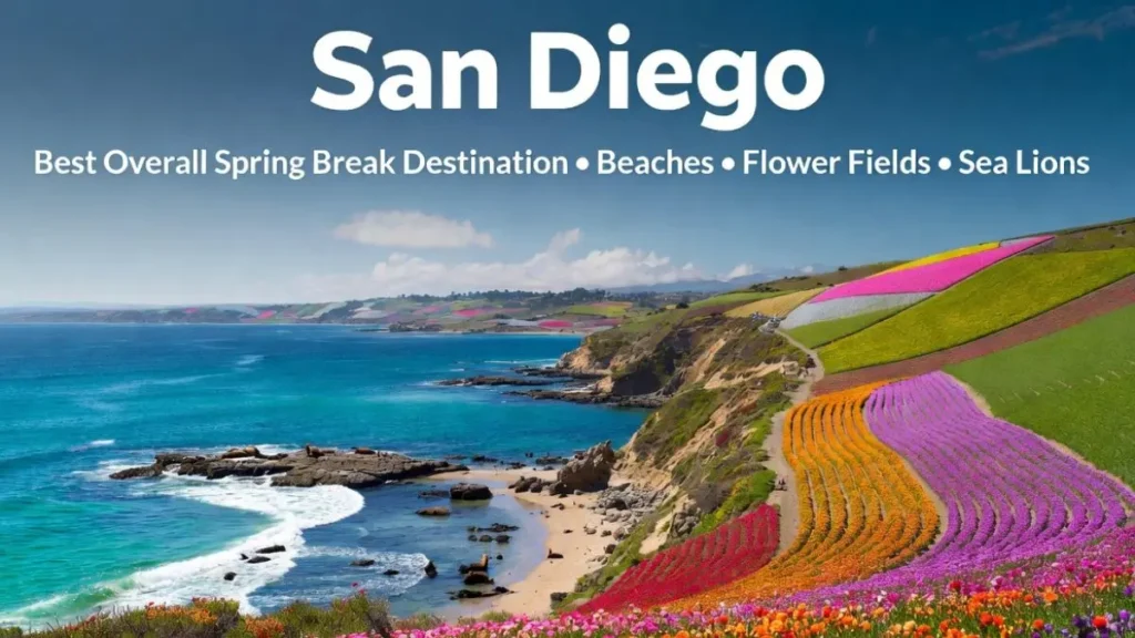 San Diego California spring break destination