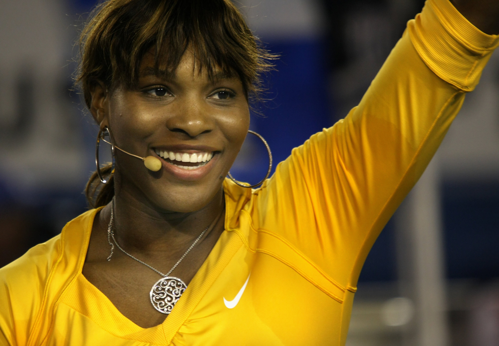 Serena Williams had braces when she was young, but her teeth moved again later. She chose Invisalign because metal braces were not practical for playing tennis