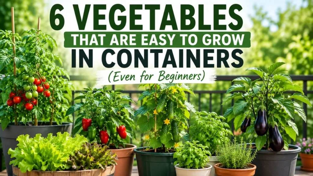 6 Vegetables That Are Easy to Grow in Containers (Even for Beginners + Expert Guide)