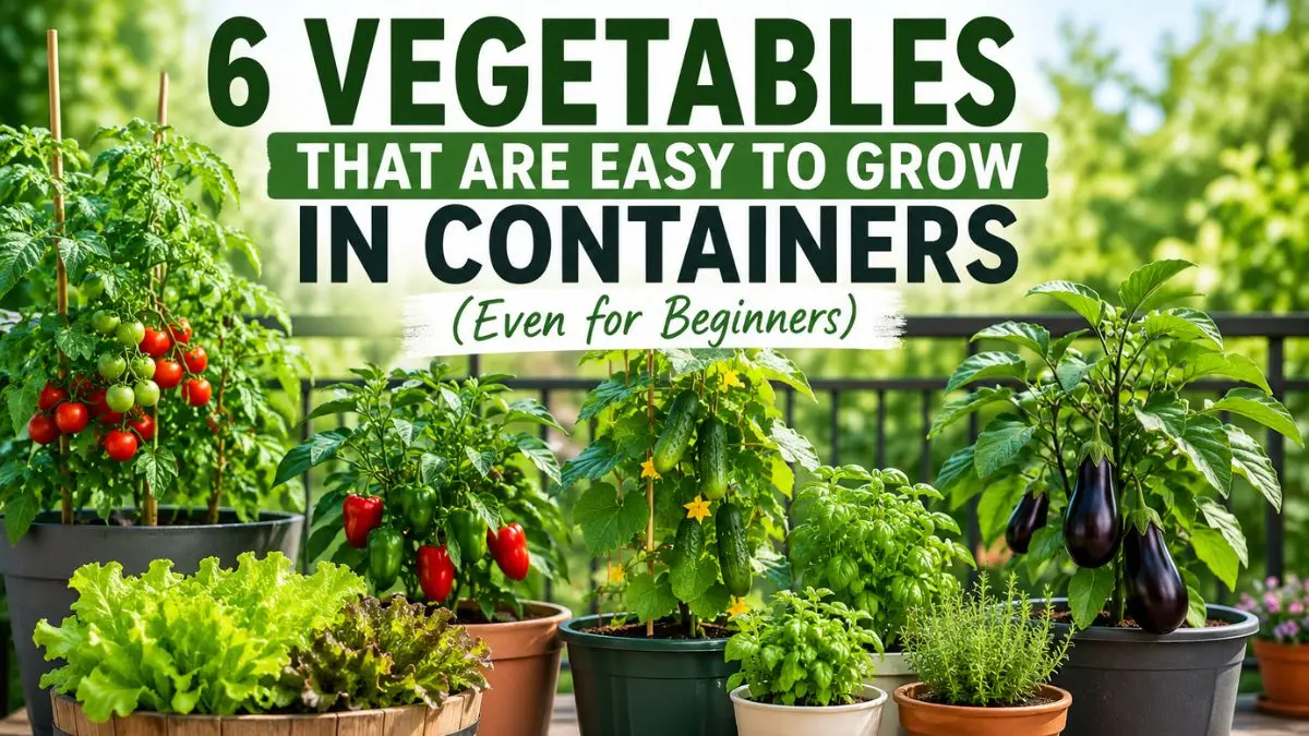 6 Vegetables That Are Easy to Grow in Containers (Even for Beginners + Expert Guide)