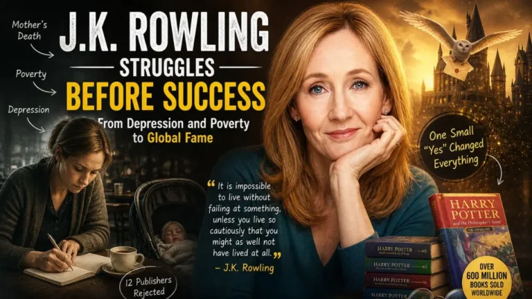 J.K. Rowling Struggles Before Success: From Depression and Poverty to Global Fame
